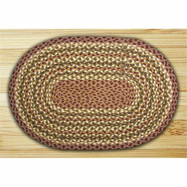 Capitol Earth Rugs Olive-Burgundy-Gray Oval Rug 13-324
